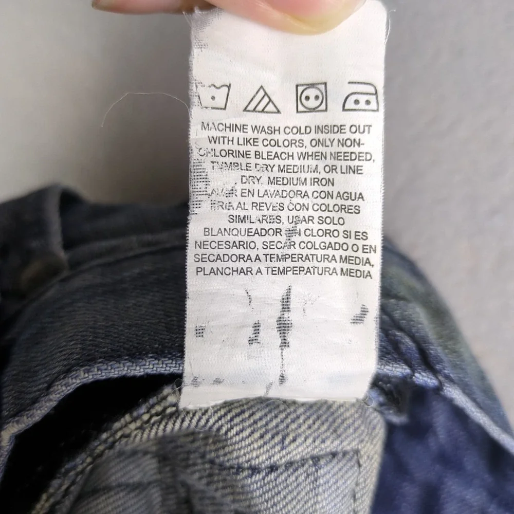 Rock & Republic Jeans Mens 30x30 Blue Dirty Denim Medium Wash Distressed Colburg